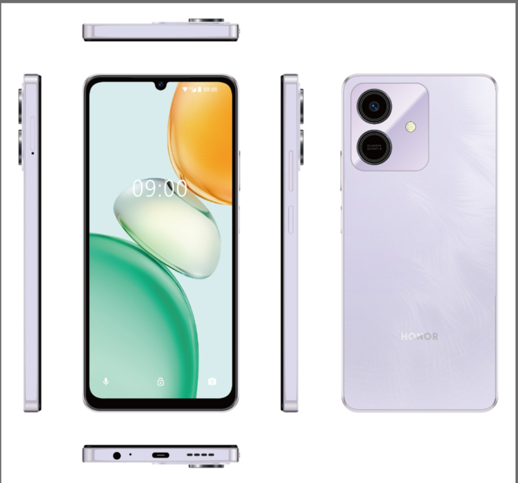 El Honor Play10 4G en colorway púrpura stary (Fuente de la imagen: Honor)