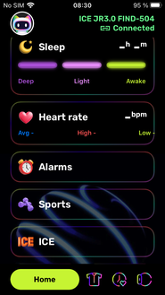 pantalla de inicio de iOS desplazada hacia abajo