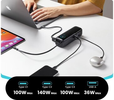 El Podix PR70 puede cargar hasta cuatro dispositivos a la vez.