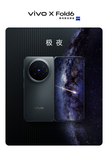 El Vivo X Fold6 en color negro