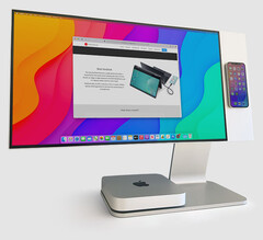 El NexMonitor también es compatible con ordenadores de sobremesa, como el Mac mini. (Fuente de la imagen: Nex Computer)