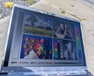 La pantalla mate funciona bastante bien en exteriores, gracias en gran medida a su gran luminosidad.