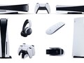 Las consolas PS5 y un puñado de accesorios. (Fuente de la imagen: PlayStation/NDTV/FlatpanelsHD - editado)