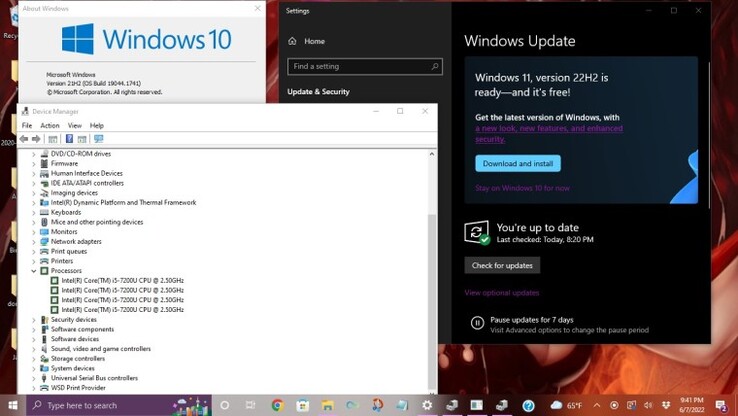 Aviso de actualización de Windows 11 22H2 en un ordenador no compatible. ( Fuente: AceRimmer412)