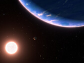 Pequeño planeta y pequeña estrella: a 600 billones de kilómetros hay agua. (Fuente: NASA, ESA, Leah Hustak y Ralf Crawford (STScI))