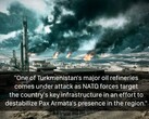 Las refinerías de petróleo de Turkmenistán en un juego de Battlefield. (Fuente de la imagen: temporyal en X)