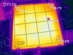 Imagen térmica de la cama de la impresora