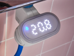 El contador de agua Bergvattnet de IKEA para la ducha (en la imagen) está disponible en Europa. (Fuente de la imagen: IKEA)