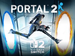 Se muestra una ilustración de Portal 2 con el logotipo de Switch 2 (Fuente de la imagen: Nintendo of America con ediciones)