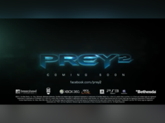 Arte promocional que muestra el logotipo del cancelado juego Prey 2 (imagen fuente NeoGamer YouTube)