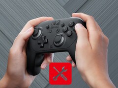 Gamer moviendo el thumbstick izquierdo en el mando Pro de Switch 2