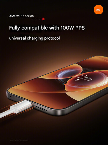 Xiaomi 17 series fast charging support (Fuente de la imagen: Xiaomi - machine translated)