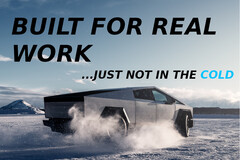 El Tesla Cybertruck pierde el 70% de su autonomía nominal EPA al remolcar su carga nominal máxima en tiempo frío. (Fuente de la imagen: Tesla - editado)