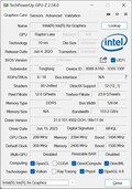 GPU-Z Iris Xe Graphics G7