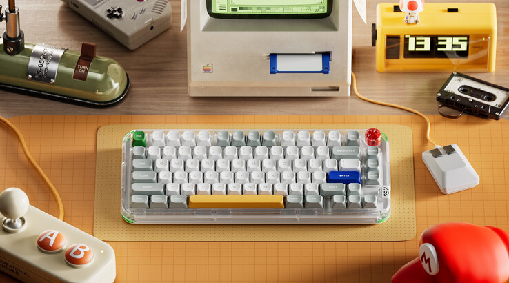 Las teclas mSA del Kick75 High son un giro sobre el perfil de teclas SA, que se ha hecho popular para las construcciones de teclados personalizados con estética retro. (Fuente de la imagen: NuPhy)