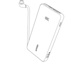 El rumoreado Anker Zolo 22.5W Power Bank 10K (en la imagen) parece tener un cable integrado. (Fuente de la imagen: AnkerInsider)