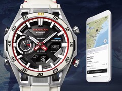 El reloj ECB-2300HR-1A de Casio (en la imagen) es un modelo de edición especial diseñado con Honda. (Fuente de la imagen: Casio)