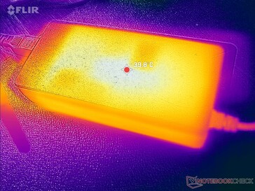 El adaptador de CA puede alcanzar más de 40 C cuando se ejecutan aplicaciones exigentes durante periodos prolongados