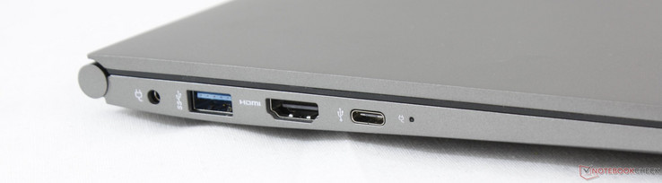 izquierda: adaptador CA, USB 3.0, HDMI, USB 3.0 Type-C Gen. 1