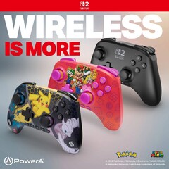 El mando inalámbrico PowerA Advantage está disponible en negro, Mario y sus amigos y Pokemon Mega Evolutions (Fuente de la imagen: PowerA)
