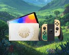 Se muestran la Switch OLED y los Joy-Con de «Zelda: Tears of the Kingdom»