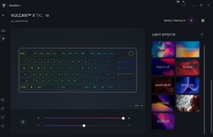 Software del teclado Turtle Beach Vulcan II TKL Ajustes de iluminación RGB
