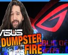 Vídeo teaser de Asus dumpster fire (Fuente de la imagen: GNCA en YouTube)