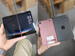 El Surface Duo &#039;Andromeda&#039; en uno de sus aparentes colores prototipo. (Fuente de la imagen: Goofish)