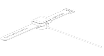 Las pruebas de la FCC también revelan que el Realme Watch 2 se enviará con una cuna de carga redonda. (Fuente: FCC a través de 91Mobiles)