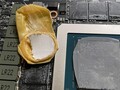 Un guante de dedo pícaro causó picos de temperatura en esta tarjeta GeForce RTX 3090 Founders Edition. (Fuente de la imagen: u/antonyjeweet)