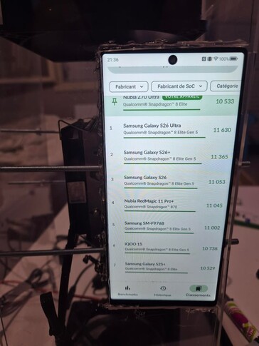 El Z70 Ultra modificado en una clasificación de 3DMark sin nombre