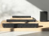 La familia Ambeo de Sennheiser con tres barras de sonido y un subwoofer inalámbrico (Fuente de la imagen: Sennheiser)