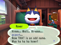 Una captura de pantalla del juego del port para PC de Animal Crossing