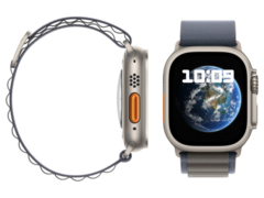 El Apple Watch Ultra 2 (arriba) tiene una pantalla OLED de 1,93 pulgadas. (Fuente de la imagen: Apple)