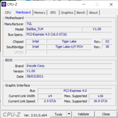 Placa base CPU-Z