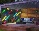 El número de modelo de la Govee Light Wall sugiere que tendrá un diseño similar al de la Curtain Lights 2 (en la imagen). (Fuente de la imagen: Govee)