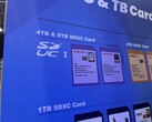 Señales claras en el stand de la Asociación SD: Pronto llegarán las tarjetas SDUC de SanDisk.