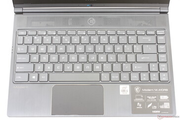Diseño de teclado estándar con tres niveles de luz de fondo blanca