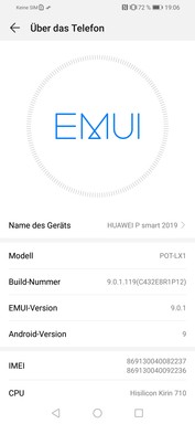 Software Huawei P Smart 2019