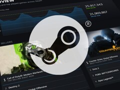 Banner de los juegos más vendidos en Steam (Fuente de la imagen: Steam)