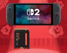 Switch 2 mostrado con SSD M.2 2230 NVMe