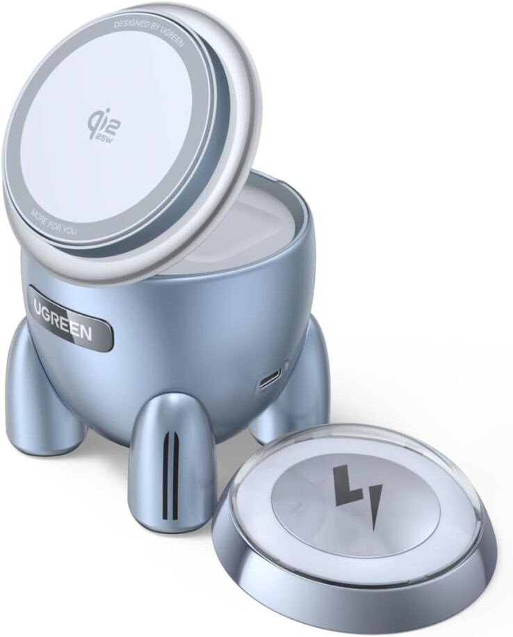 El cargador inalámbrico 2 en 1 de 25 W de Ugreen. (Fuente de la imagen: Ugreen)