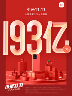 Xiaomi tuvo un exitoso Día de los Solteros, con Apple en segundo lugar. (Fuente de la imagen: Xiaomi)