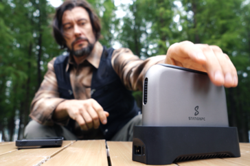 El PocketCloud y su Dock modular. (Fuente: StationPC)