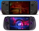 Steam Deck OLED (arriba) y Lenovo Legion Go S (abajo). (Fuente de la imagen: Valve y Best Buy, editado)