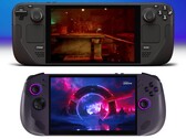 Steam Deck OLED (arriba) y Lenovo Legion Go S (abajo). (Fuente de la imagen: Valve y Best Buy, editado)