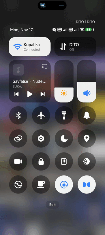 Panel de ajustes rápidos renovado. (Fuente de la imagen: u/Square-Opportunity48 vía Reddit)