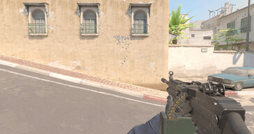 ...y el patrón de rociado del M249.