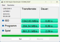 PicoDrive Thunderbolt 5: Copia AS SSD