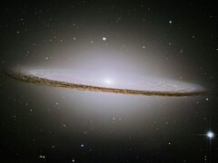 Una imagen que muestra la galaxia Sombrero.
